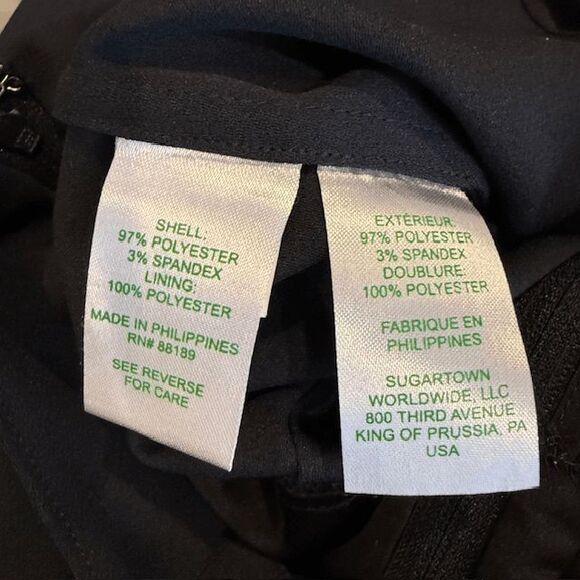 Lilly Pulitzer Jada Jumpsuit Black Wide Leg On / Off Shoulder Back Zip Size 6 - Picture 6 of 13